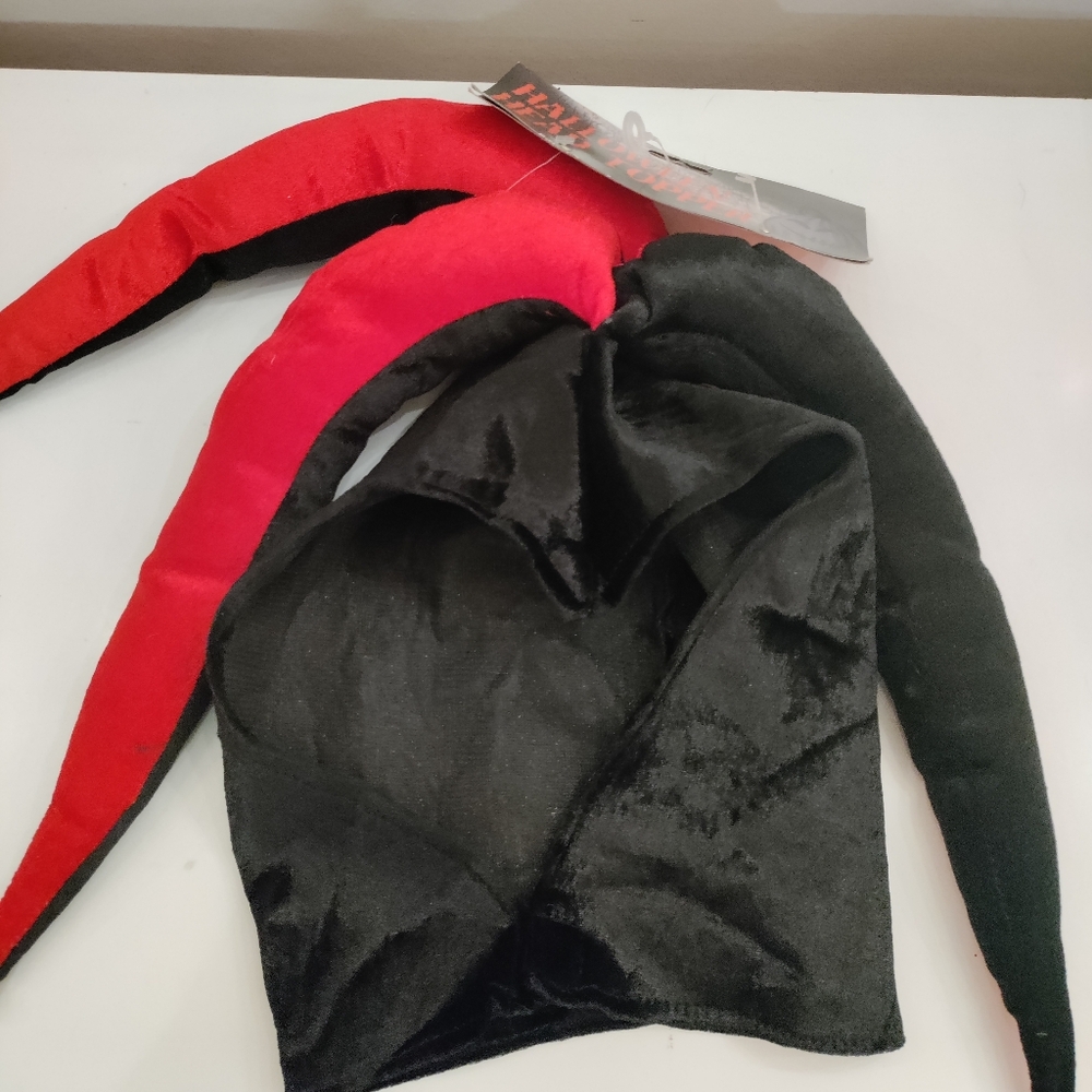 ✨ 4/$15 Spirit Halloween Red and Black Jester Hat